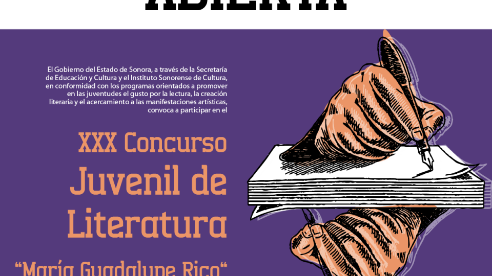 XXX Concurso Juvenil de Literatura “Profa. María Guadalupe Rico”